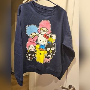 SANRIO CREWNECK SWEATER. Hello Kitty and more characters!